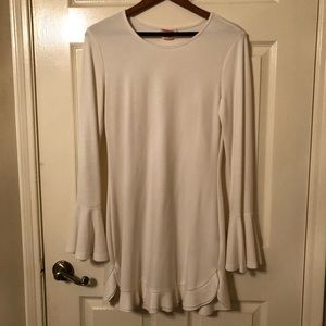 Showpo White Flowy Sleeve Dress